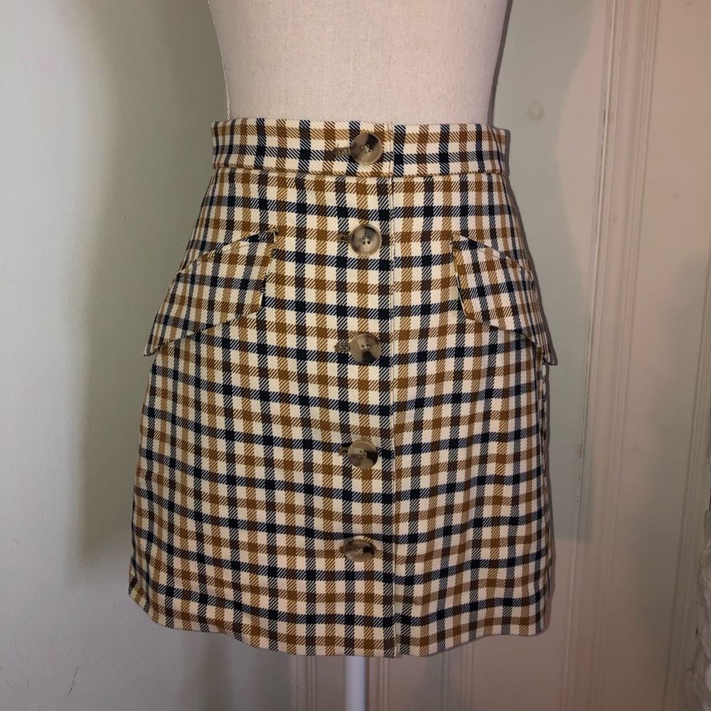 Plaid H&M skirt